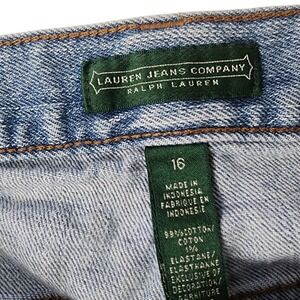 Lauren Jeans Co. Classic Straight Leg‎ Jeans Denim Size 16
